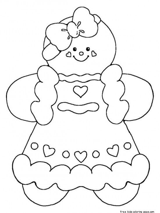 Gingerbread Coloring Pages
 printable gingerbread man coloring pages for kidsFree