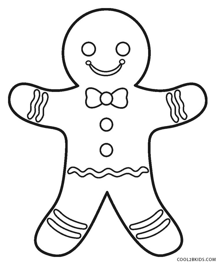 Gingerbread Coloring Pages
 Free Printable Gingerbread Man Coloring Pages For Kids