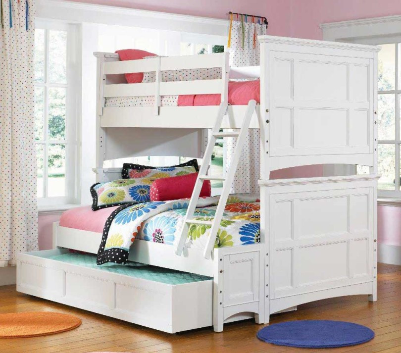 Best ideas about Girl Bunk Bed With Stairs
. Save or Pin Creative Girls Bunk Beds Ideas triple white loft bunk beds Now.