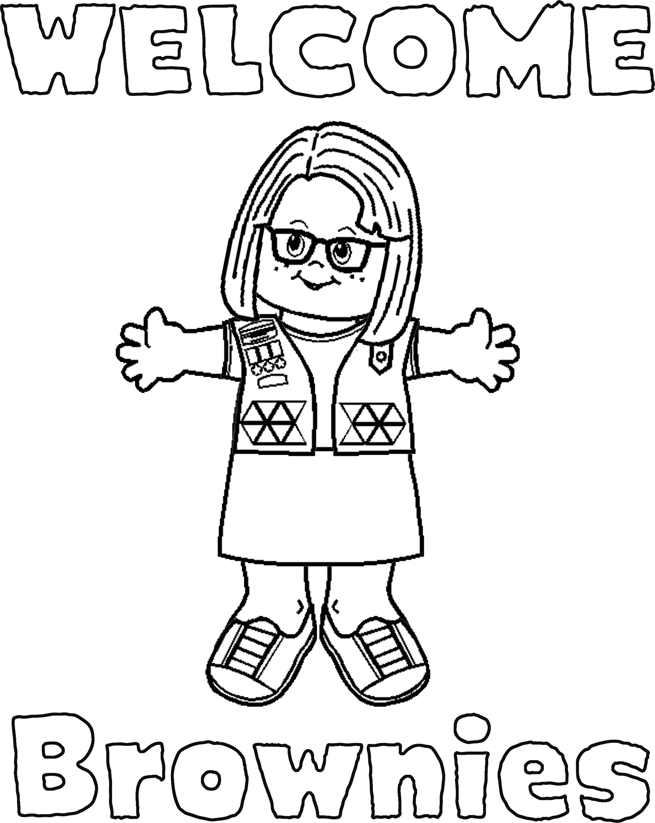 Girl Scout Daisies Coloring Pages
 Girl Scout Brownie Coloring Pages Bestofcoloring