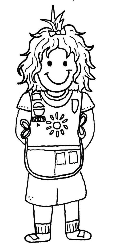 Girl Scout Daisies Coloring Pages
 Girl Scout Coloring Pages Bestofcoloring