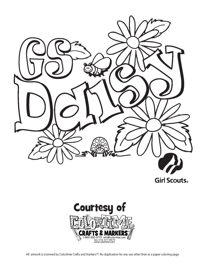 Girl Scout Daisies Coloring Pages
 Coloring Pages Free Coloring Pages Girl Scout Coloring