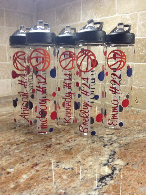 Girls Basketball Gift Ideas
 Personalized Basketball Water Bottles Team ts on Etsy
