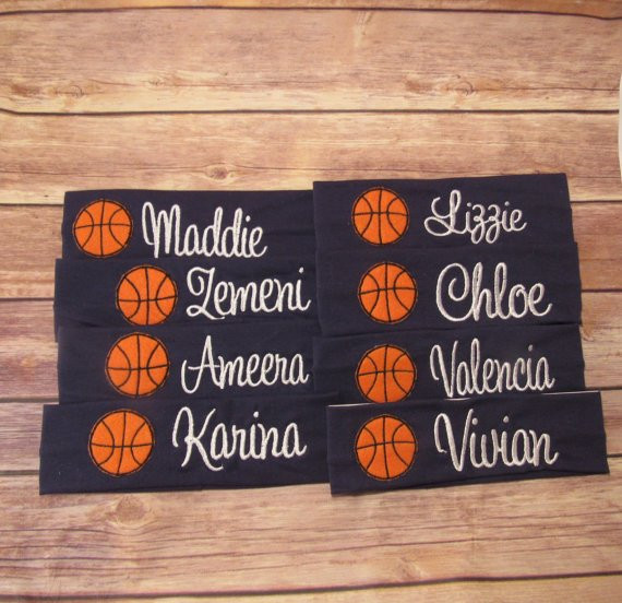 Girls Basketball Gift Ideas
 Personalized Basketball Team Gifts Basketball Team Headbands