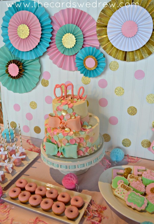 Best ideas about Girls Birthday Decorations
. Save or Pin Pink Mint and Gold Confetti Birthday Party The Cards We Drew Now.