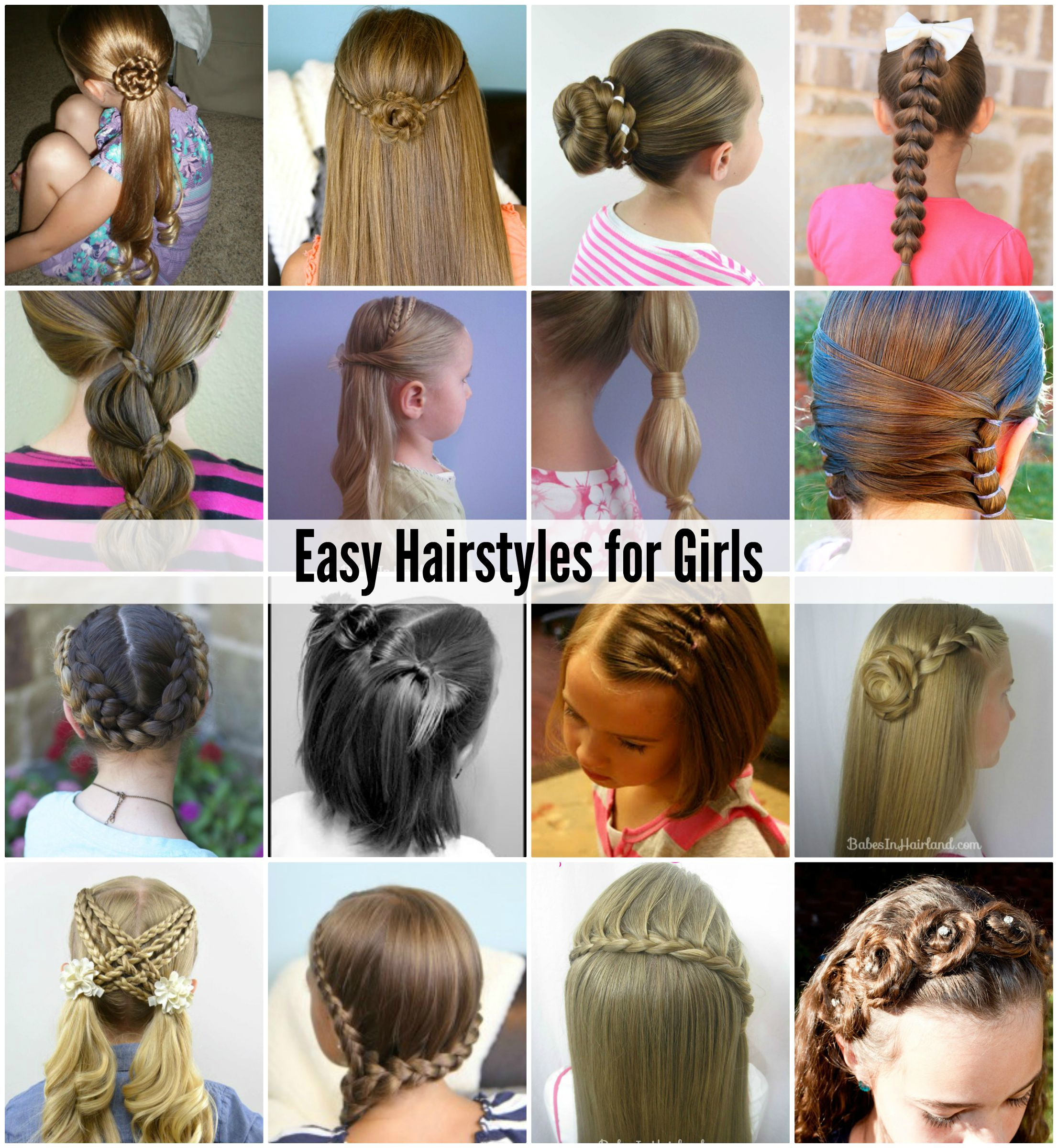 Girls Easy Hairstyles
 Cute and easy hairstyles for girls with medium hair