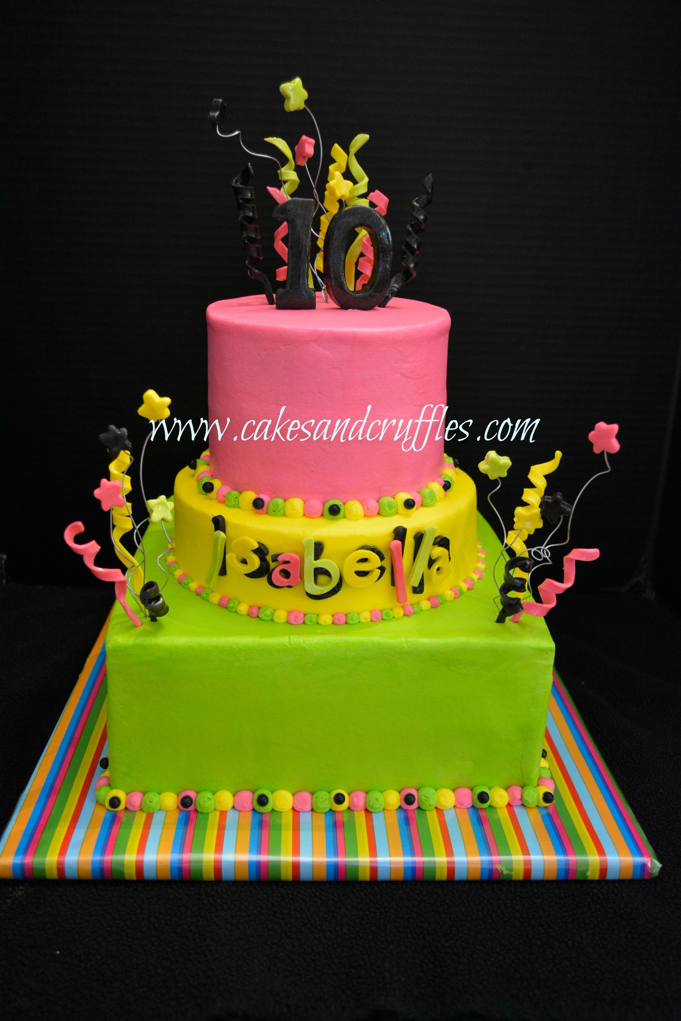 Glow In The Dark Birthday Cake
 glow In The Dark Cake CakeCentral