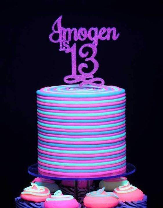 Glow In The Dark Birthday Cake
 Birthday cakes Birthdays and Dark on Pinterest