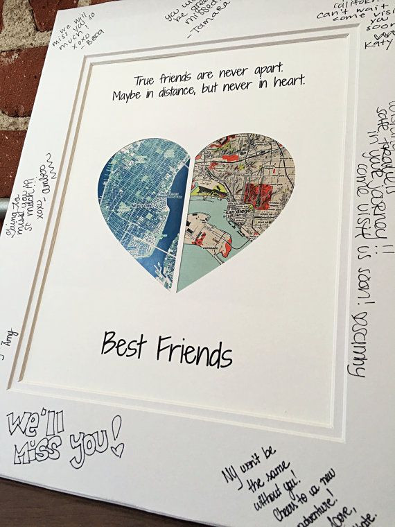 Going Away Gift Ideas For Girlfriend
 True Friends Are Never Apart Going Away Present for