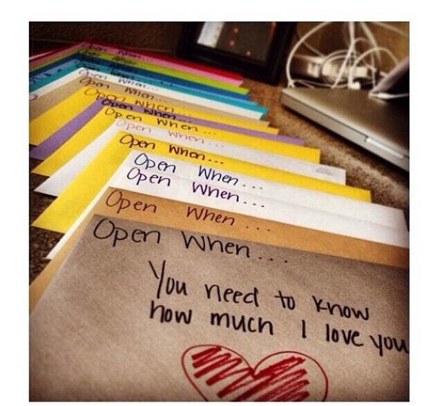 Going Away Gift Ideas For Girlfriend
 Make A Open When Letters For Your Boyfriend girlfriend