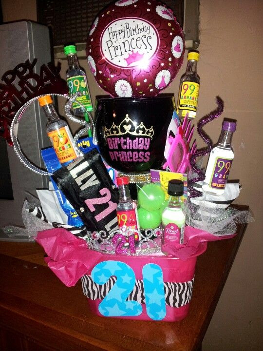 Best ideas about Good 21st Birthday Gifts
. Save or Pin 21st birthday t for Mir Basket bucket with margarita Now.