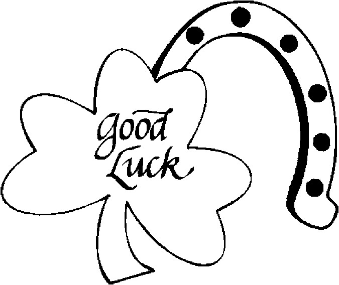 Good Luck Coloring Pages
 Shamrock – Good Luck Coloring Page Color Book