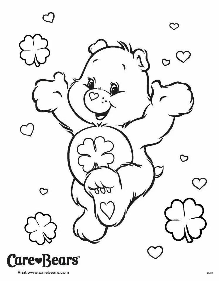 Good Luck Coloring Pages
 Good Luck Bear coloring page Care Bears