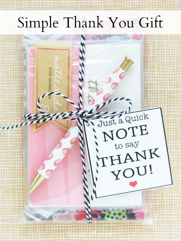 Good Thank You Gift Ideas
 Simple Thank You Gift Idea Liz on Call