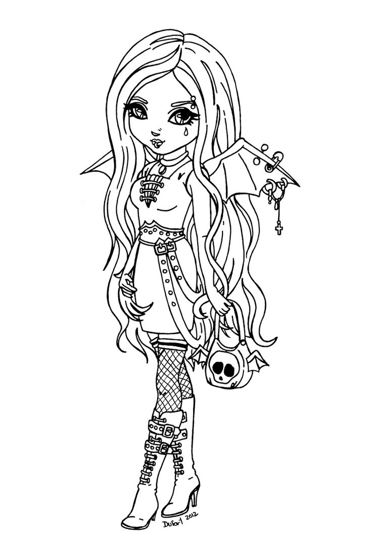 Goth Coloring Book
 Gothic bat by JadeDragonne on DeviantArt