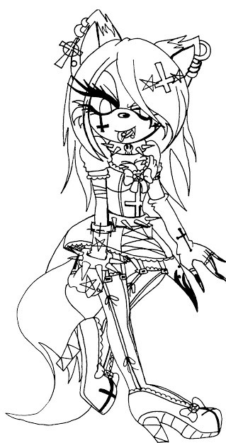 Goth Coloring Book
 Top Gothic Anime Coloring Pages s Free Coloring