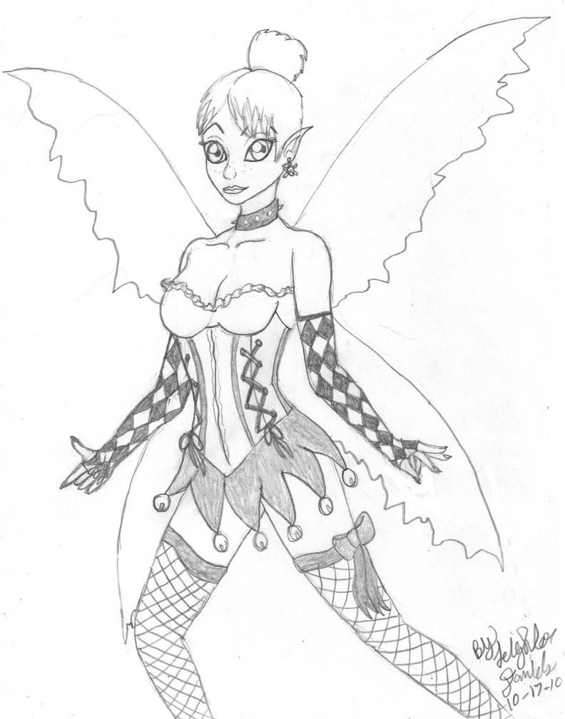 Goth Coloring Book
 Goth Tinkerbell by ladybeastcharmer on deviantART