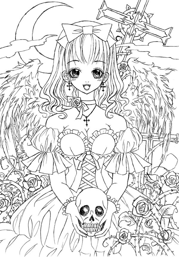 Goth Coloring Book
 Gothic Lolita by LiaDeBeaumont on DeviantArt