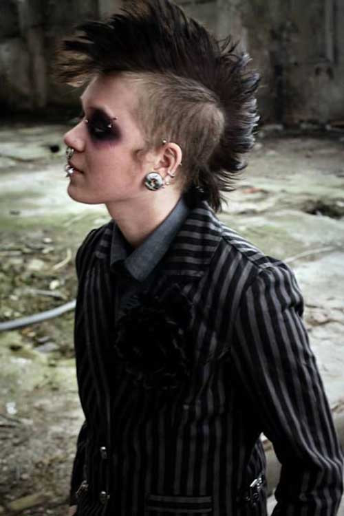 Goth Hairstyles Male
 Cool Punk Hairstyles for Rebel Guys