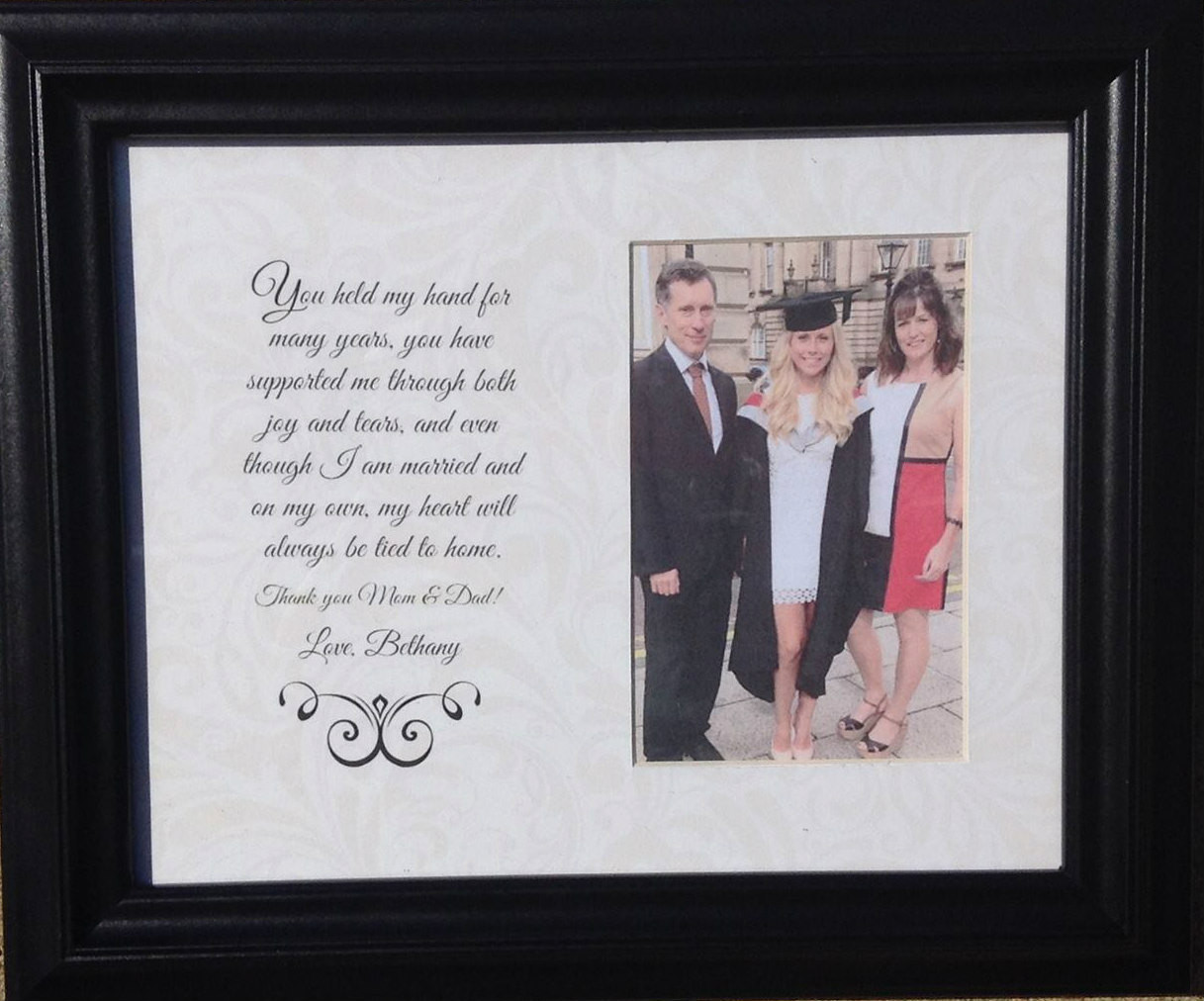 Graduation Gift Ideas From Parents
 Graduation Graduate Custom Picture Frame for Parents