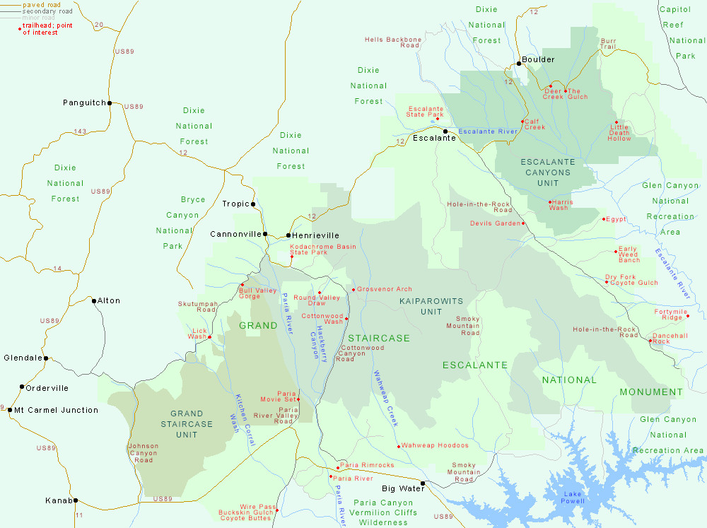 Best ideas about Grand Staircase Escalante Map
. Save or Pin Map of Grand Staircase Escalante National Monument Utah Now.