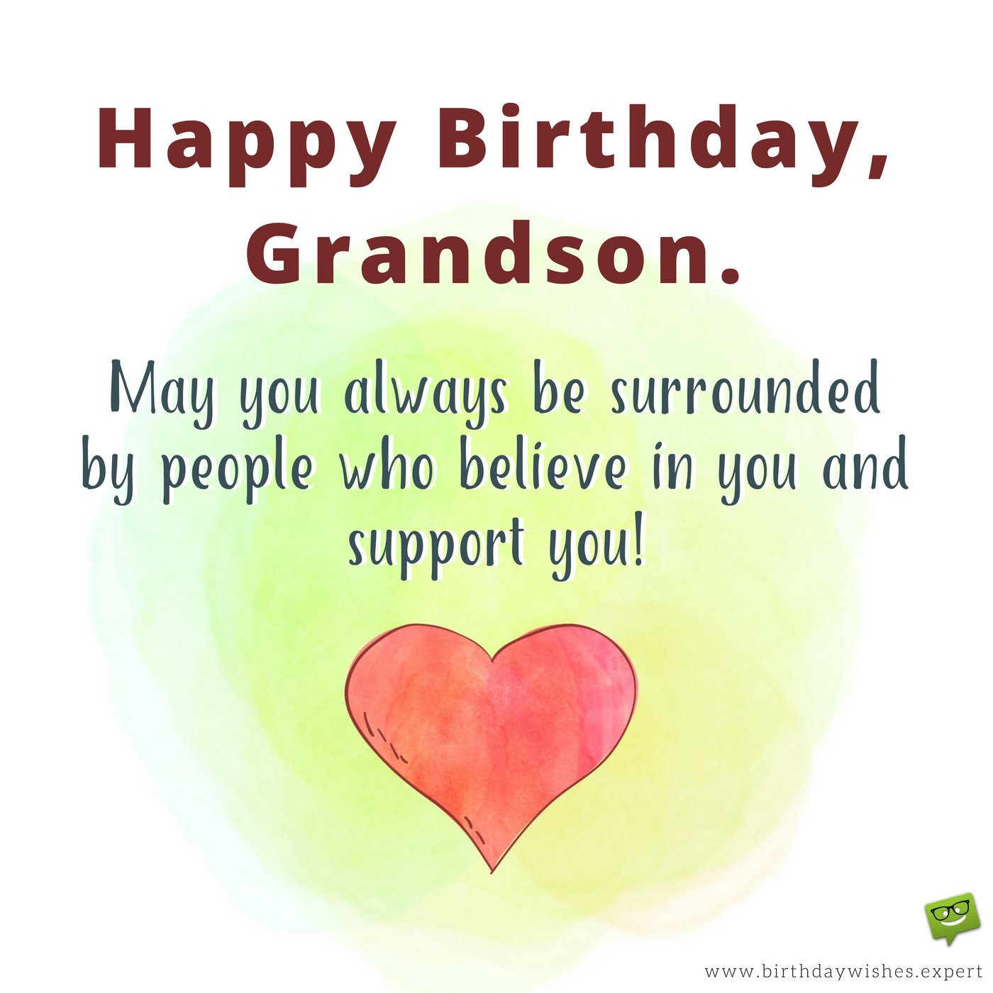 Grandson Birthday Quote
 From your Grandma & Grandpa Birthday Wishes for my Grandson
