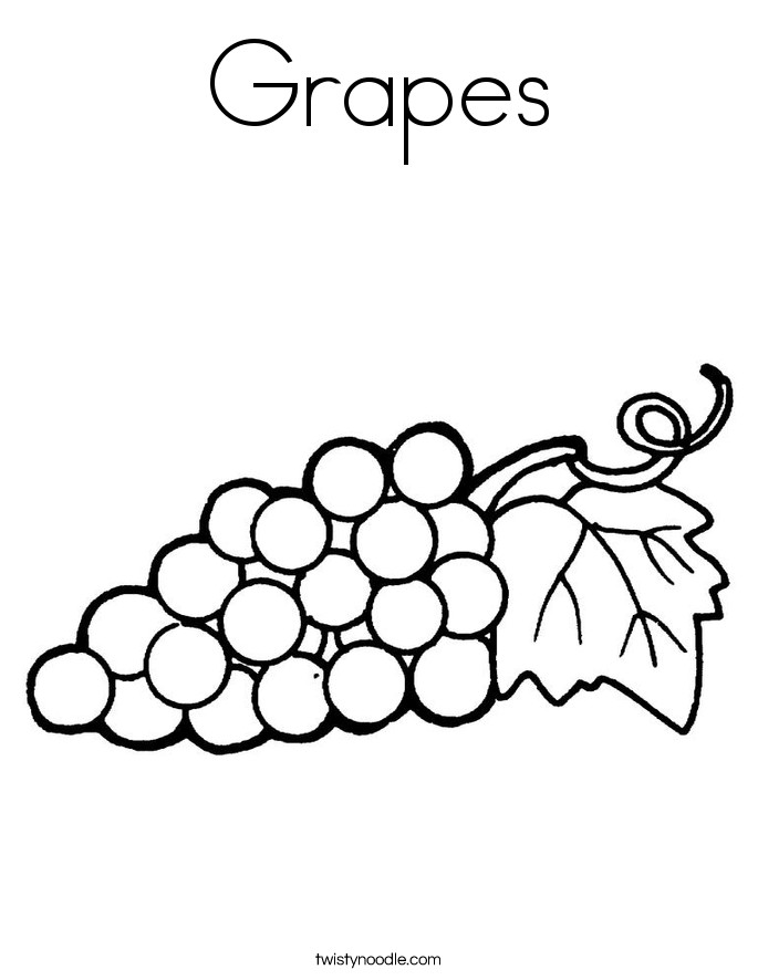 Grapes Coloring Pages
 free printable coloring pages grapes 2015