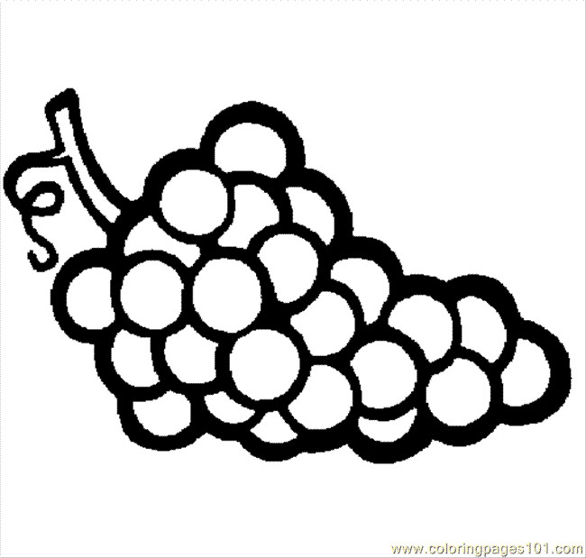 Grapes Coloring Pages
 Takla Org Coloring 058 Grape Coloring Page Free Grapes