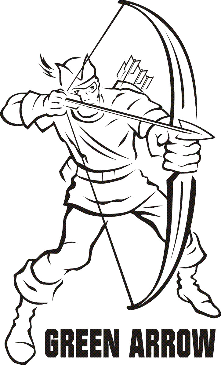 Green Arrow Coloring Pages
 Green Arrow Coloring Pages