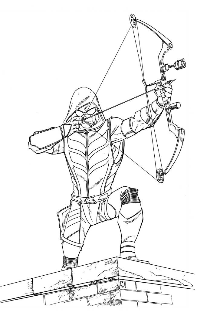 Green Arrow Coloring Pages
 Green Arrow s Profile