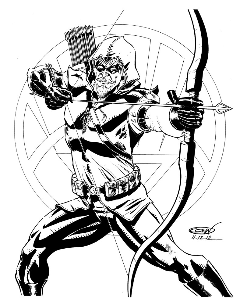 Green Arrow Coloring Pages
 Green Arrow Free Coloring Pages