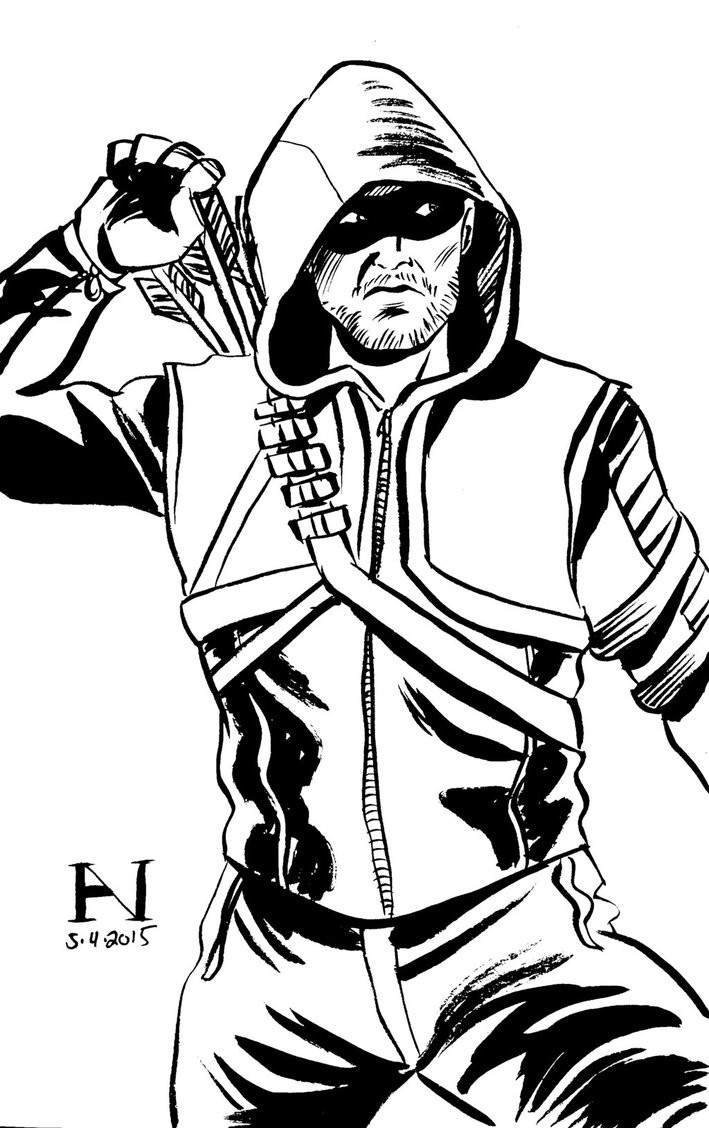 Green Arrow Coloring Pages
 Green Arrow by IanJMiller on DeviantArt
