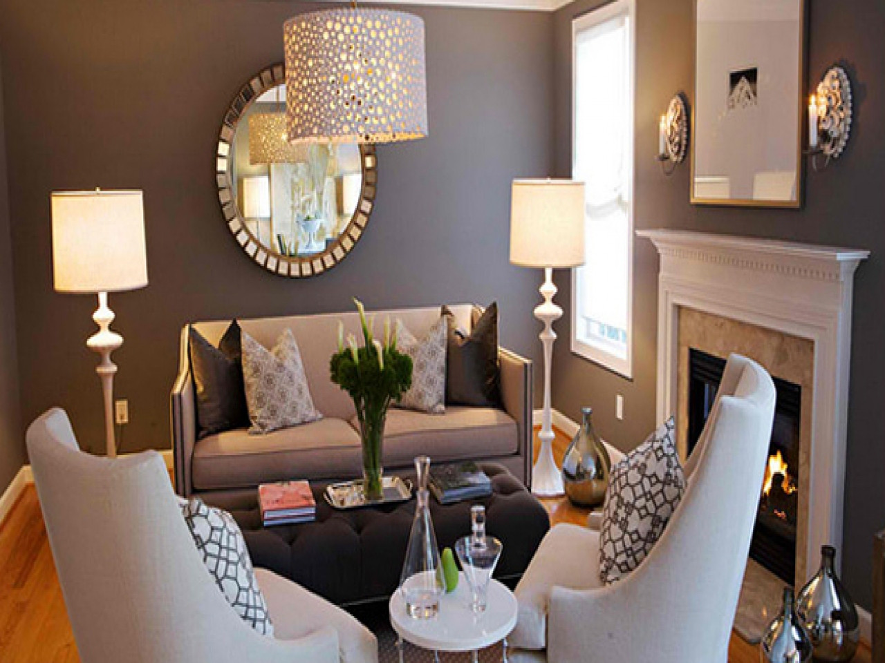 Best ideas about Grey Accent Wall Living Room
. Save or Pin Small sitting rooms dark gray accent wall dark grey Now.