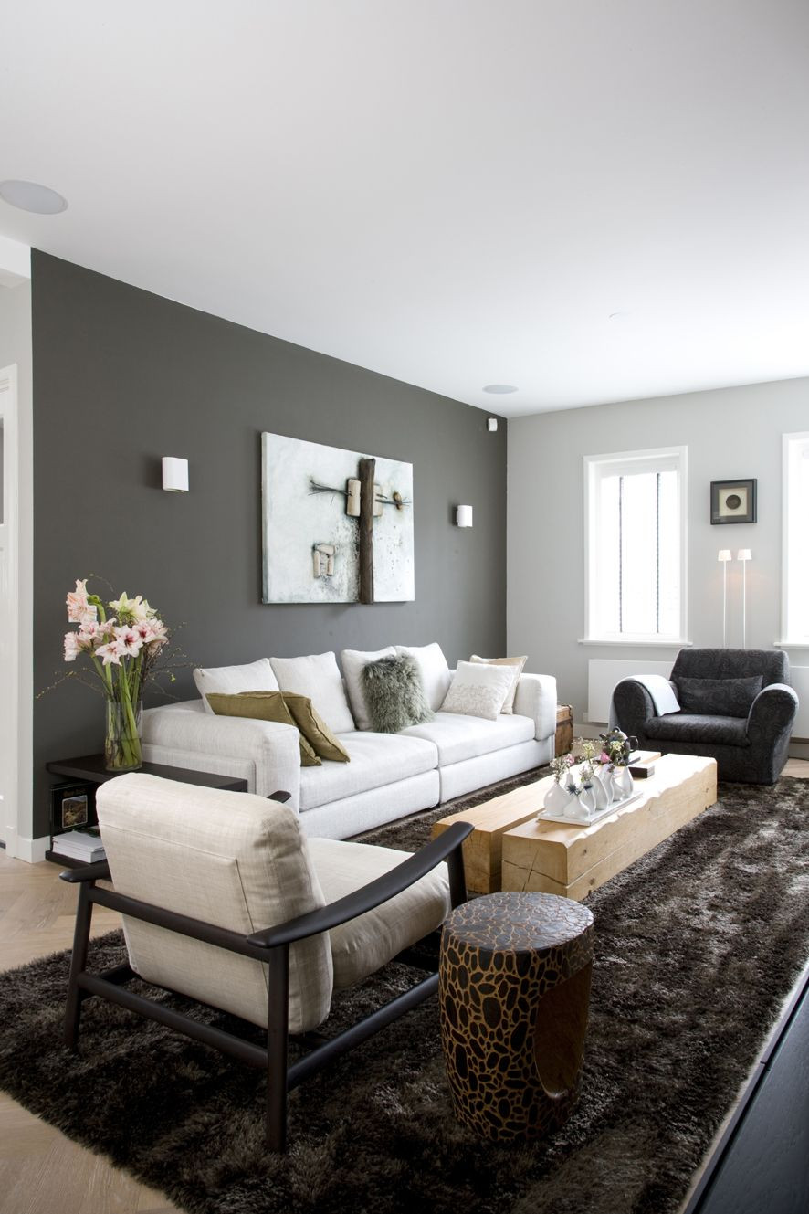 Best ideas about Grey Accent Wall Living Room
. Save or Pin Peinture salon grise 29 idées pour une atmosphère Now.