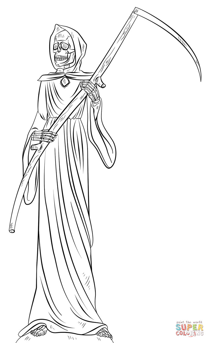 Grim Reaper Coloring Pages
 Grim Reaper coloring page