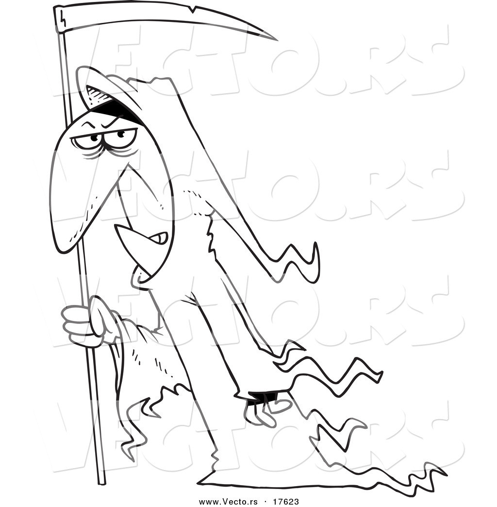Grim Reaper Coloring Pages
 Reaper Coloring Pages