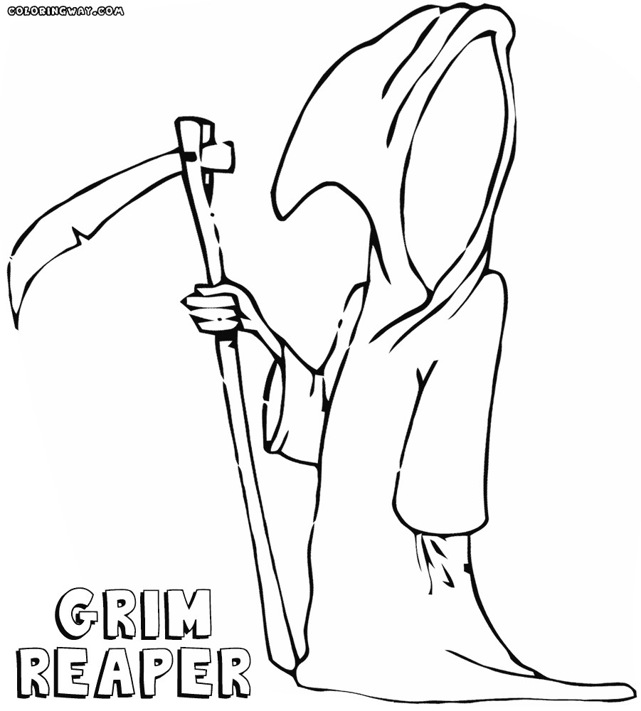 Grim Reaper Coloring Pages
 Grim Reaper coloring pages