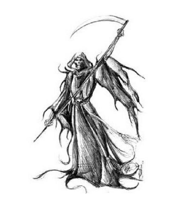 Grim Reaper Coloring Pages
 Grim Reaper Free Colouring Pages