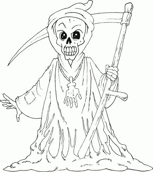 Grim Reaper Coloring Pages
 Grim Free Coloring Pages