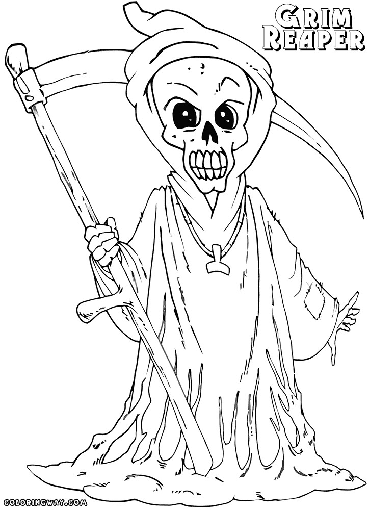 Grim Reaper Coloring Pages
 Grim Reaper coloring pages