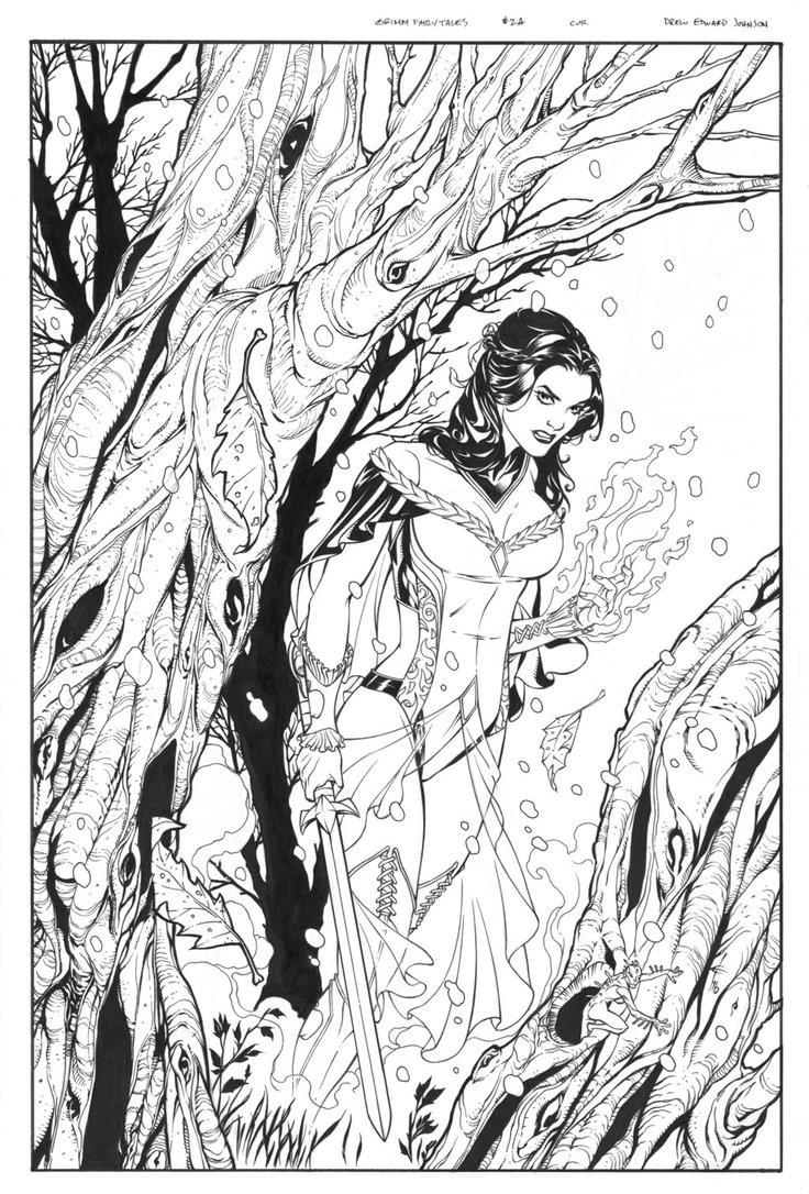Grimm Fairy Tales Coloring Pages
 Grimm s Fairy Tales 2A Cover Small by DrewEdwardJohnson on