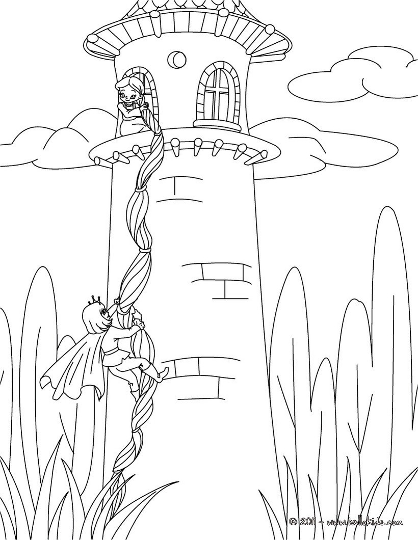 Grimm Fairy Tales Coloring Pages
 Rapunzel grimm märchen zum ausmalen zum ausmalen de