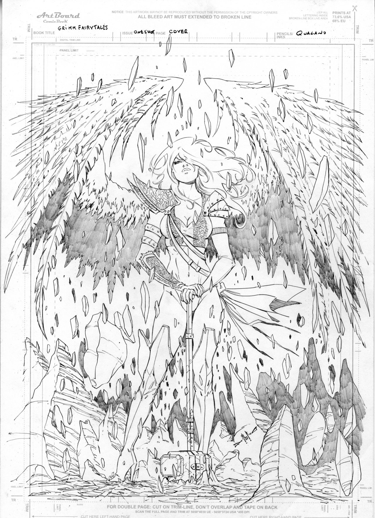 Grimm Fairy Tales Coloring Pages
 Grimm Fairy Tales Angel cover by qualano on DeviantArt