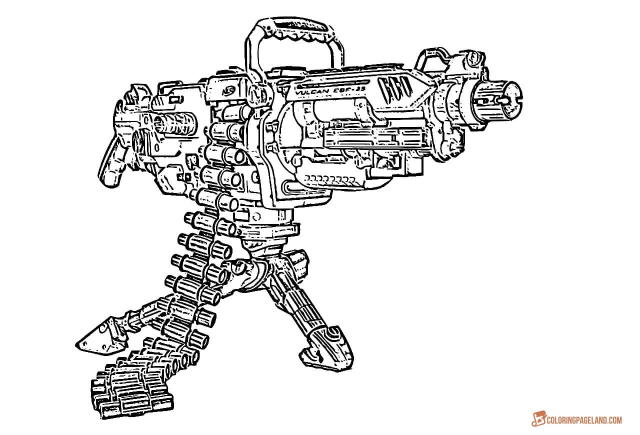 Gun People Coloring Sheets For Boys
 Gun Coloring Pages Download and Print for Free