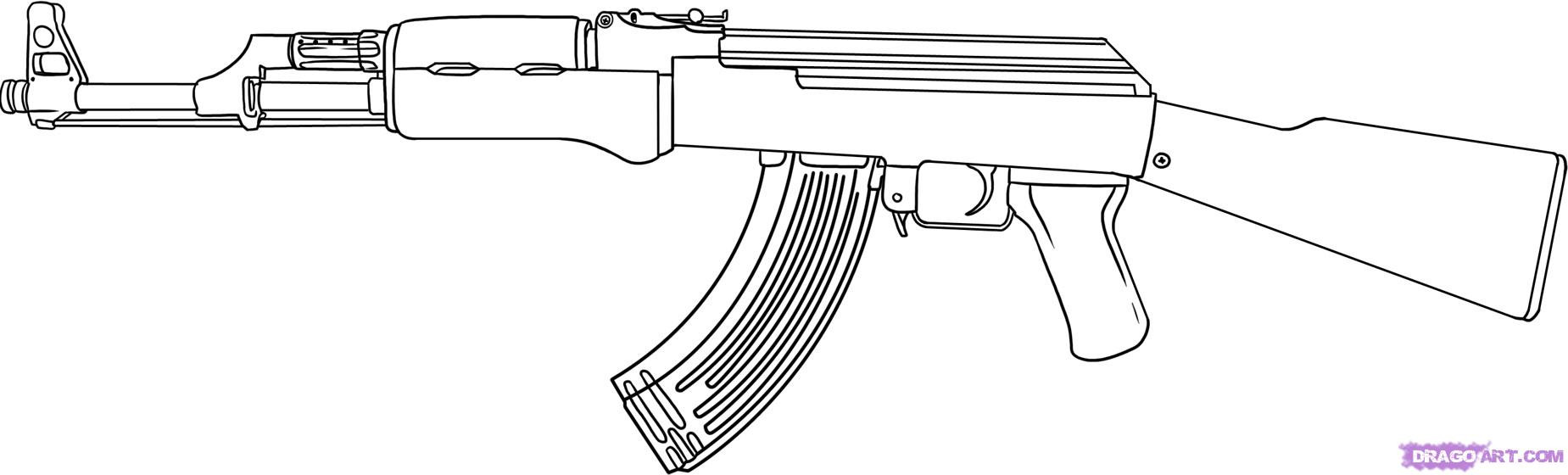 Gun People Coloring Sheets For Boys
 Gun Coloring Pages Bestofcoloring