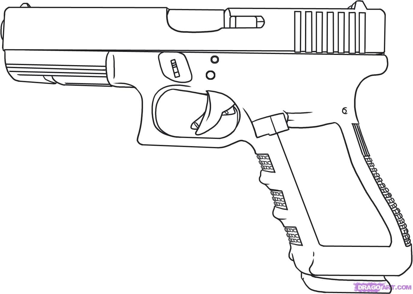 Gun People Coloring Sheets For Boys
 Nerf Gun Coloring Pages Bestofcoloring