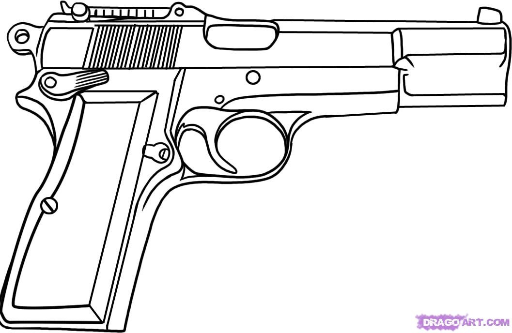 Gun People Coloring Sheets For Boys
 gun coloring pages