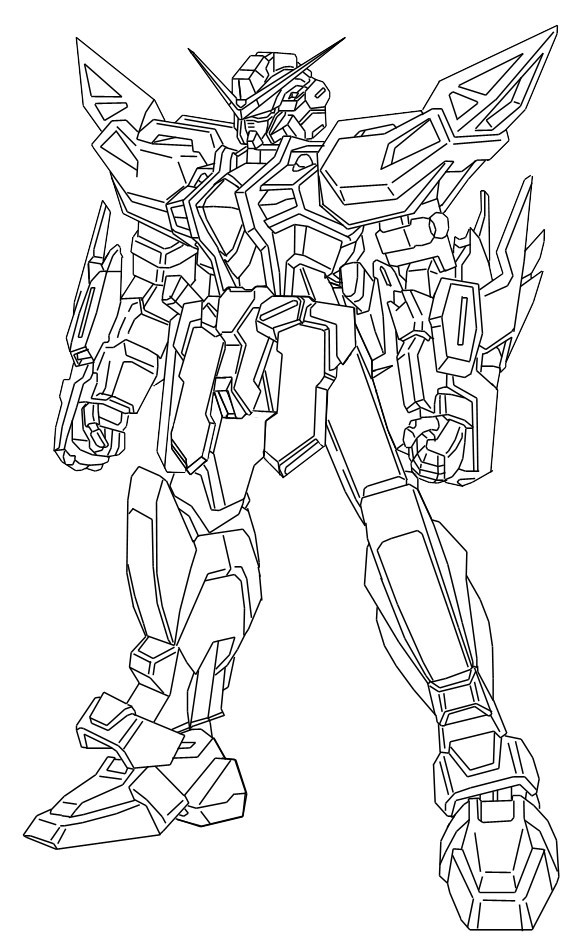 Gundam Coloring Pages
 Full Unamed Gundam Lineart by Nightwing03 on DeviantArt