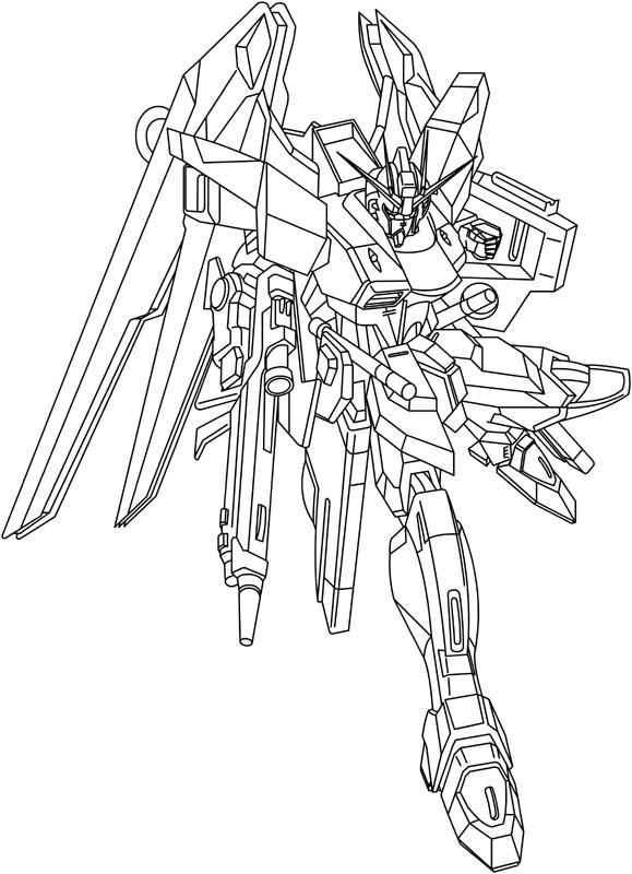 Gundam Coloring Pages
 Freedom Gundam Lineart by mofomegax on DeviantArt