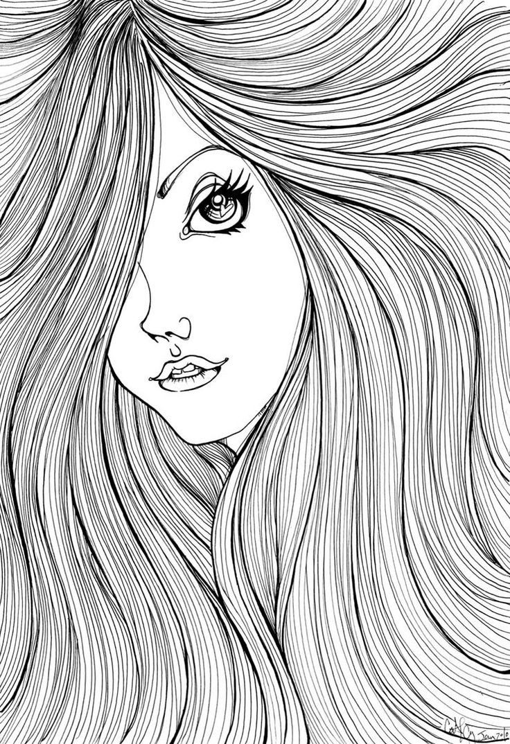 Hair Coloring Book
 17 Best images about cute coloring pages on Pinterest